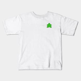 Green Meeple (small icon) Kids T-Shirt